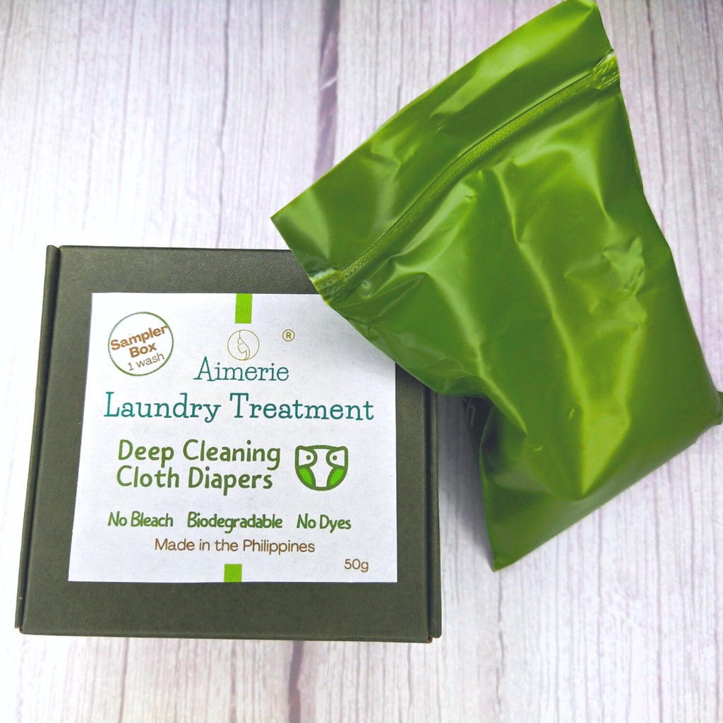 Aimerie Laundry Treatment for Deep Cleaning Stripping Cloth Diapers (Sampler Box)