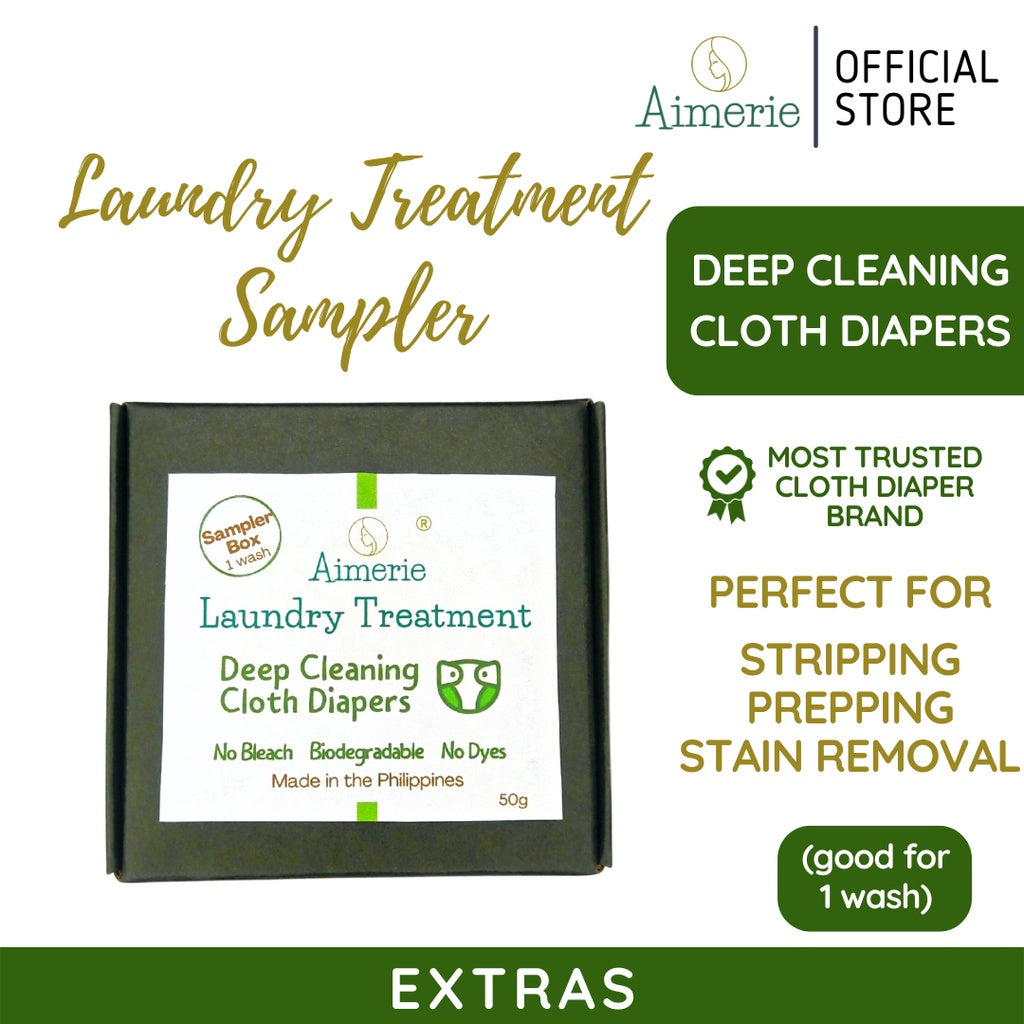 Aimerie Laundry Treatment for Deep Cleaning Stripping Cloth Diapers (Sampler Box)